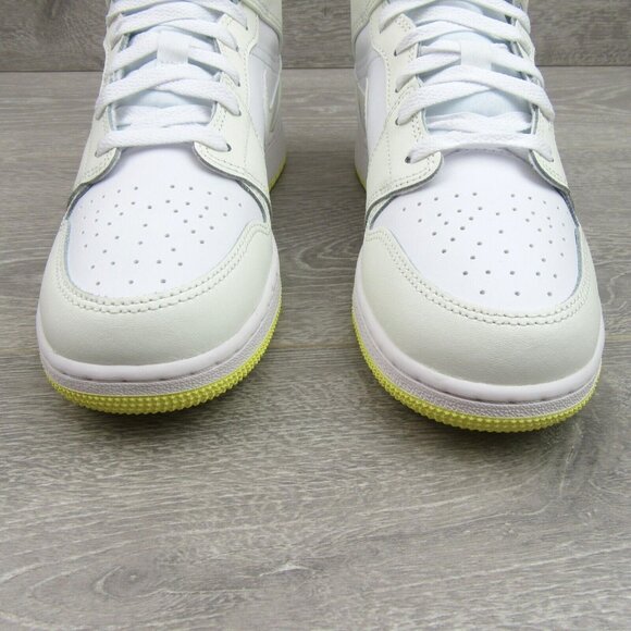 Air Jordan 1 Mid Sail White Sneakers GS Size 6.5Y / Womens Size 8 NEW - Picture 5 of 13